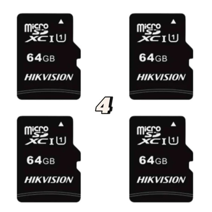 RobiCam 64 GB-os memóriakártya készlet, 4 db