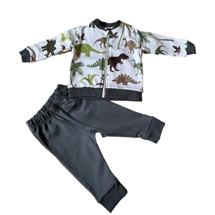 Set trening lifestyle baieti, Mamatti, Bumbac, Multicolor, 62 CM