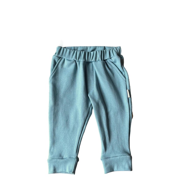 Mamatti gyerek edzőnadrág, kék, pamut, 56 CM