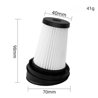 2 Filtri Hepa H12 Rebirthcare Per Aspirapolvere Grundig VCH9629 VCH9630 VCH9631 VCH9632 + Spazzola