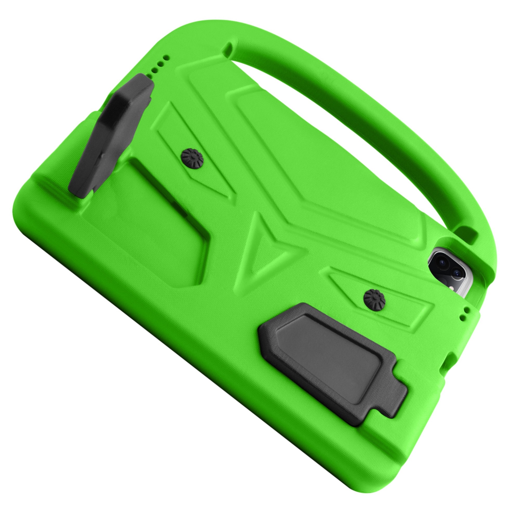 Husa pentru Apple iPad 2/3/4, 9.7", Termoplastic, Rezistent la socuri, anti-abraziune, anti-cadere, suport de repaus, Verde