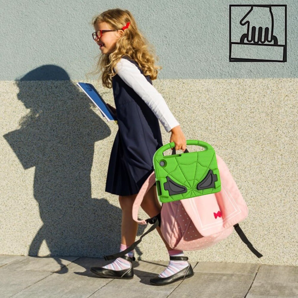 Husa pentru Apple iPad 2/3/4, 9.7", Termoplastic, Rezistent la socuri, anti-abraziune, anti-cadere, suport de repaus, Verde