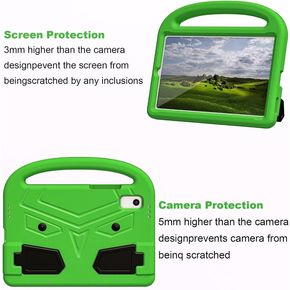 Husa pentru Apple iPad 2/3/4, 9.7", Termoplastic, Rezistent la socuri, anti-abraziune, anti-cadere, suport de repaus, Verde