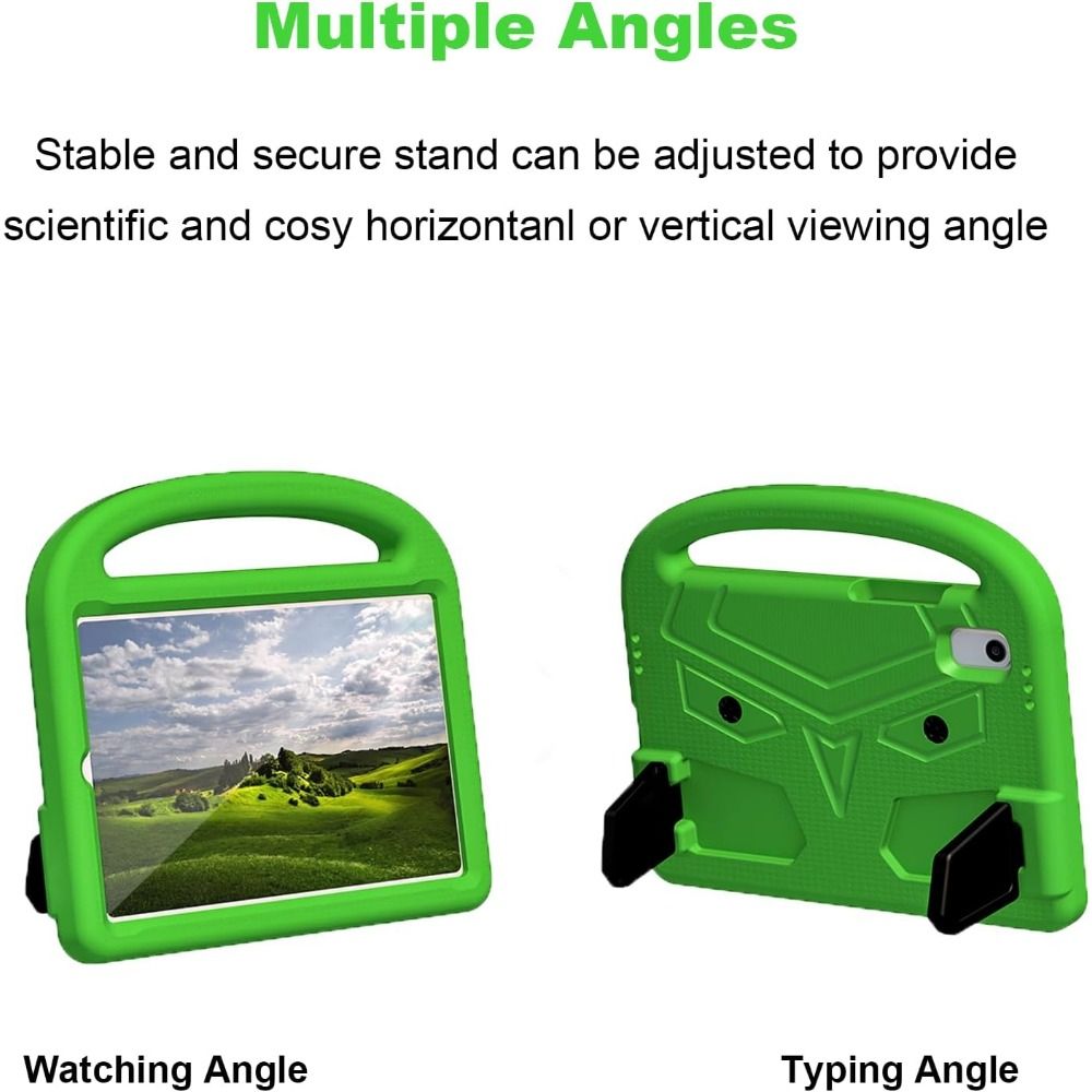 Husa pentru Apple iPad 2/3/4, 9.7", Termoplastic, Rezistent la socuri, anti-abraziune, anti-cadere, suport de repaus, Verde