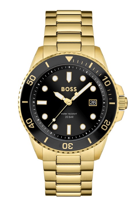 BOSS, Rozsdamentes acél kvarc karóra, Aranyszín