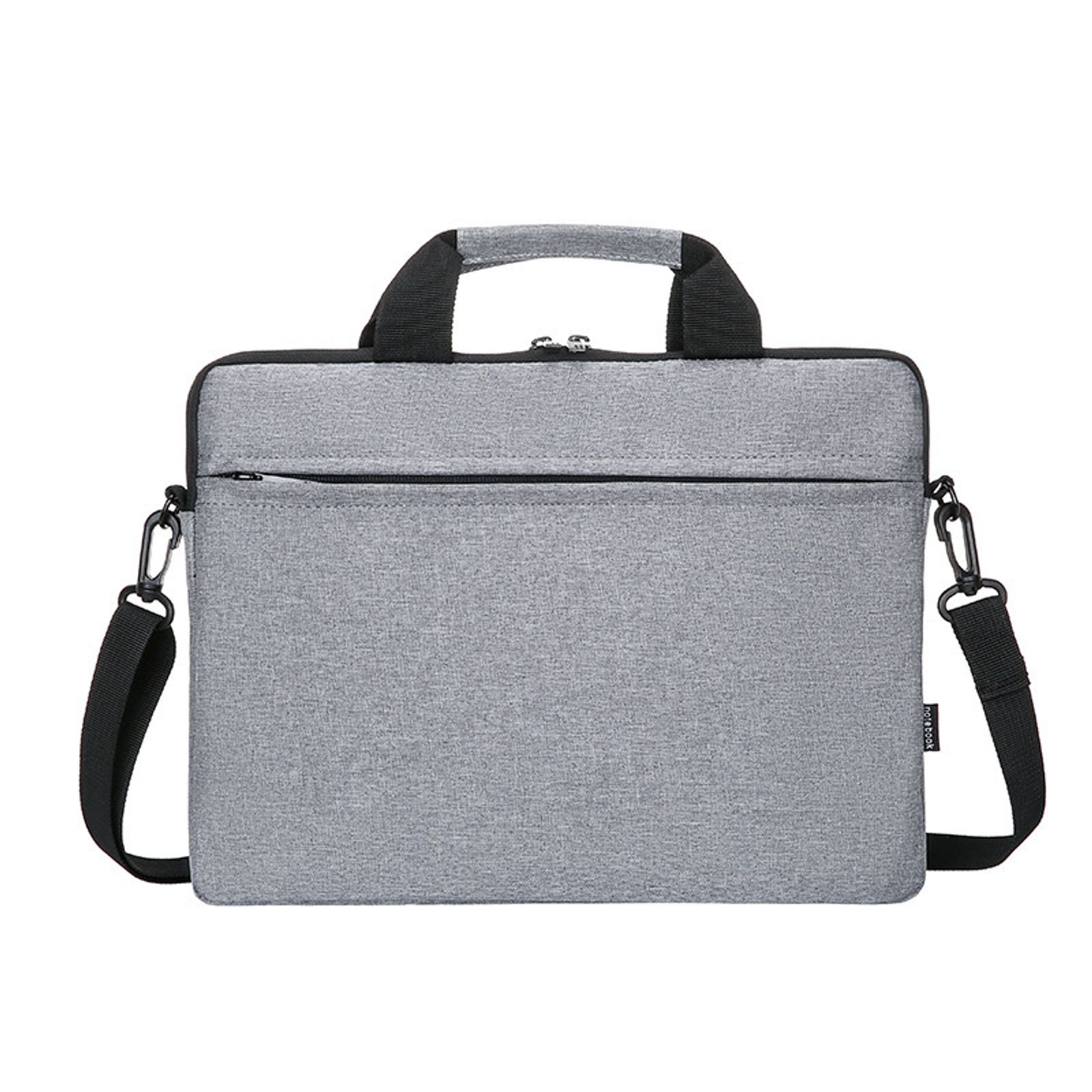Geanta pentru laptop, geanta de mana, geanta pentru documente pentru exterior de mare capacitate, gri, 15,6 inchi, 40×30×3cm