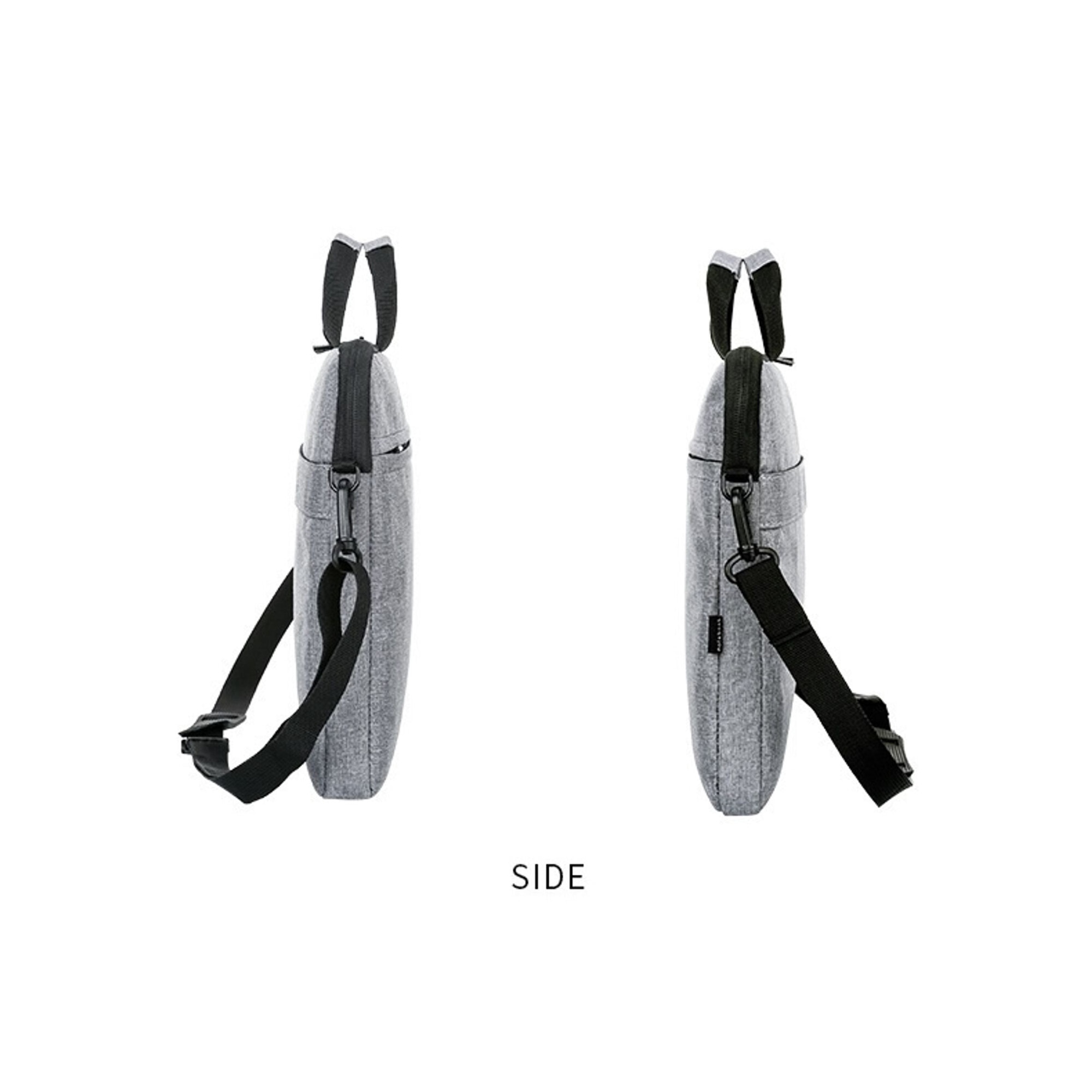 Geanta pentru laptop, geanta de mana, geanta pentru documente pentru exterior de mare capacitate, gri, 15,6 inchi, 40×30×3cm