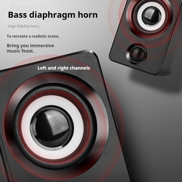 TAIGENOOU®Boxe Creative，X9 desktop，RMS: 6W (2 x 3W), computer desktop ...