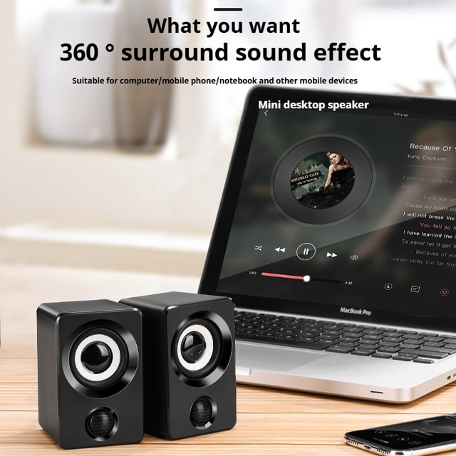 TAIGENOOU®Boxe Creative，X9 desktop，RMS: 6W (2 x 3W), computer desktop ...