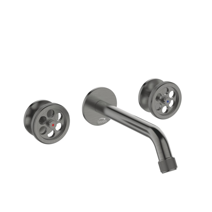 Laveo MURO beépíthető mosdócsaptelep, szálcsiszolt grafit