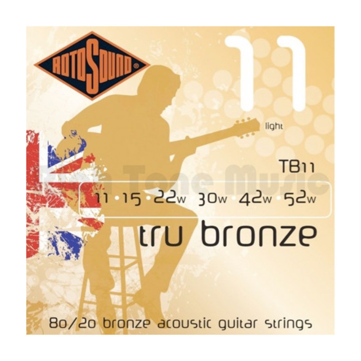 Set Corzi Chitara Acustica - Rotosound Tru Bronze 011-052