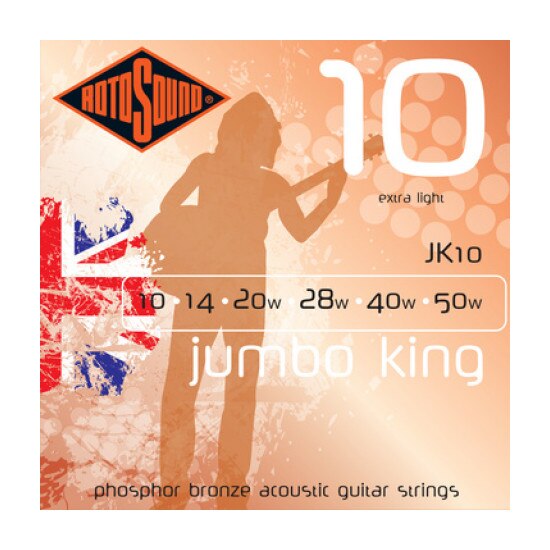 Set Corzi Chitara Acustica - Rotosound Jumbo King 010-050