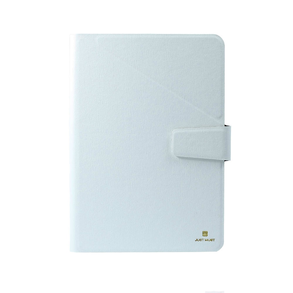 Husa tableta Just Must Flip Joy, Universala, 8 - 9 inch, Alb