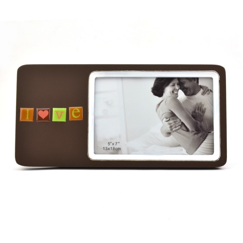 Rama foto Love din lemn, ProCart, format 13x18, maro