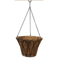 Ghiveci cosulet suspendabil cu fibra de nuca de cocos 35cm cu lant