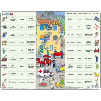 Puzzle Invatam Limba Engleza Nr10, 54 Piese, Larsen Puzzle Invatam Limba Engleza Nr10, 54 Piese, Larsen