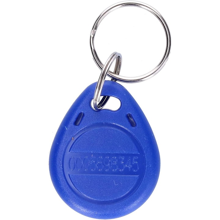 Cip de acces RFID cu numar, 125 KHz, Numai citire, Albastru