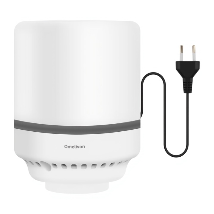 Pompa de Vid Electrica Portabila pentru Pungi Haine Omelivon®, Portabila, Ambalare Sub Vid, Alb mat, 30W, 4.0kPa