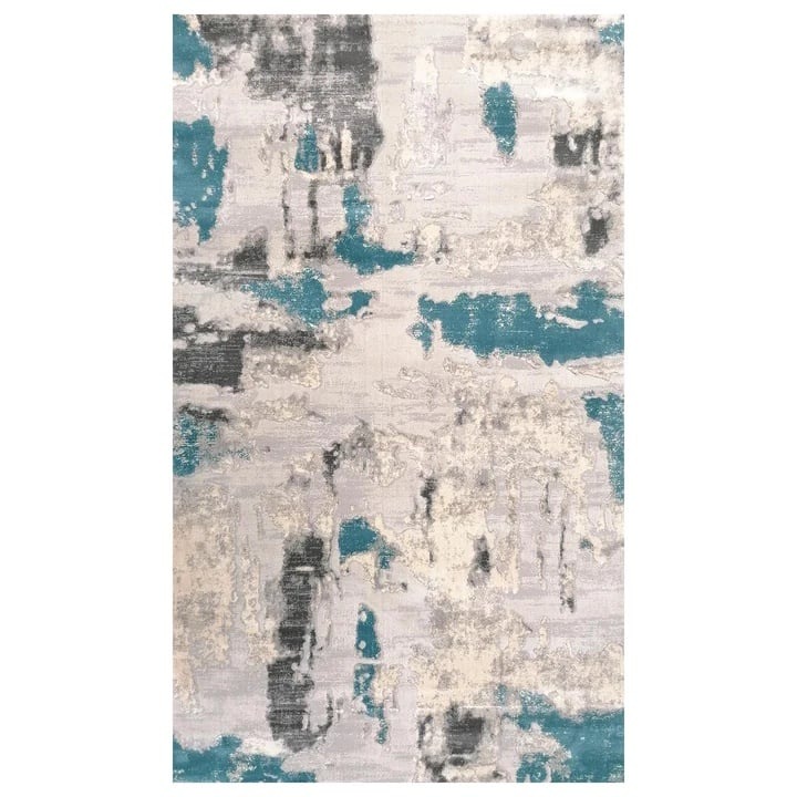 Covor premium LIVARIO - Mona Blue Venus, 80x150 cm, Gri-Albastru