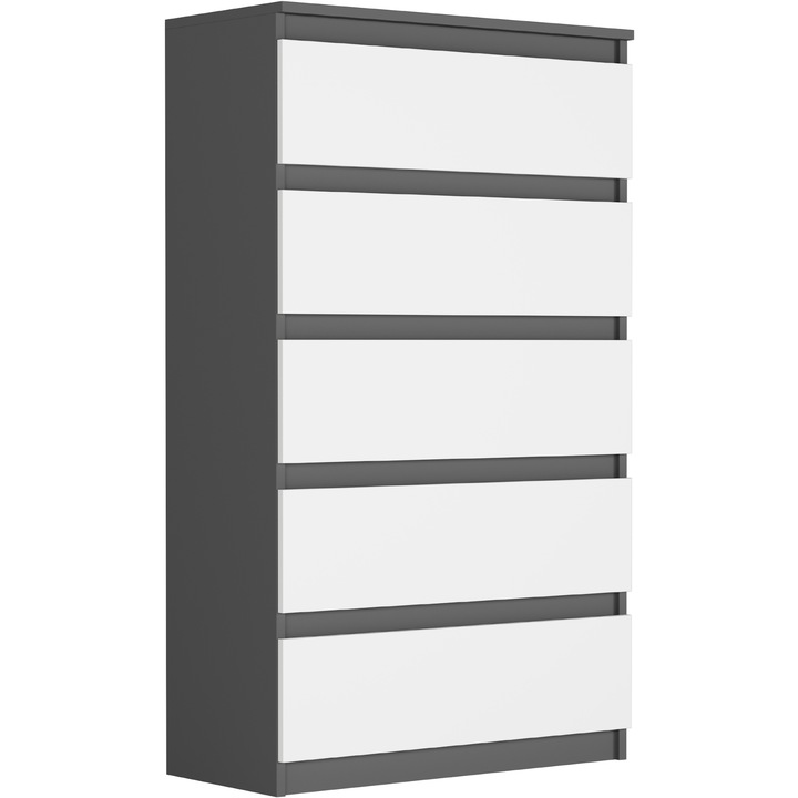 Comoda moderna, PVC, R-5 ANTRACYT MIX, 70 x 40 x 120.6 cm