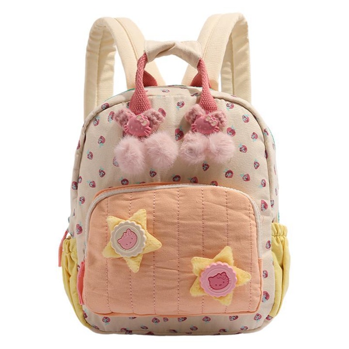 Rucsac, capsuni imprimare panza sac de umar