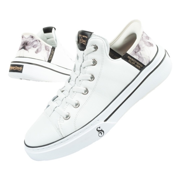 Pantofi barbati Skechers SLIP-INS [251016] Snoop Dogg, alb, Alb