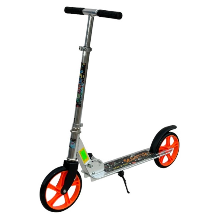 Scooter 652 nagy kerekek, ezüst -PENDAN