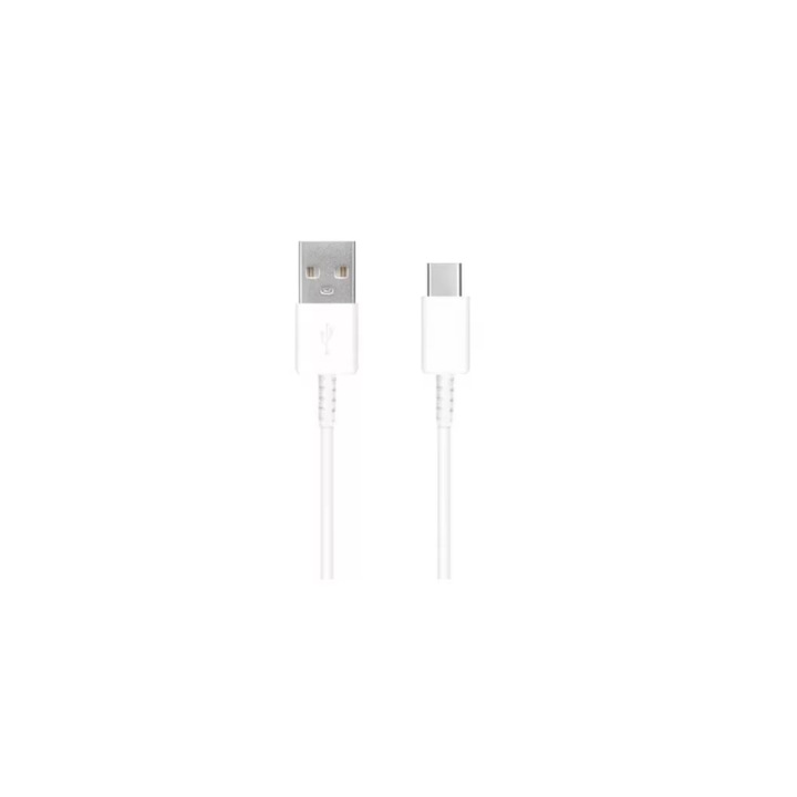 Cablu de date si Incarcare USB-A la USB-C compatibil cu Samsung S10/ S10 Plus/ S10E/ S20/ S20 Plus, 25W, 1m, Alb