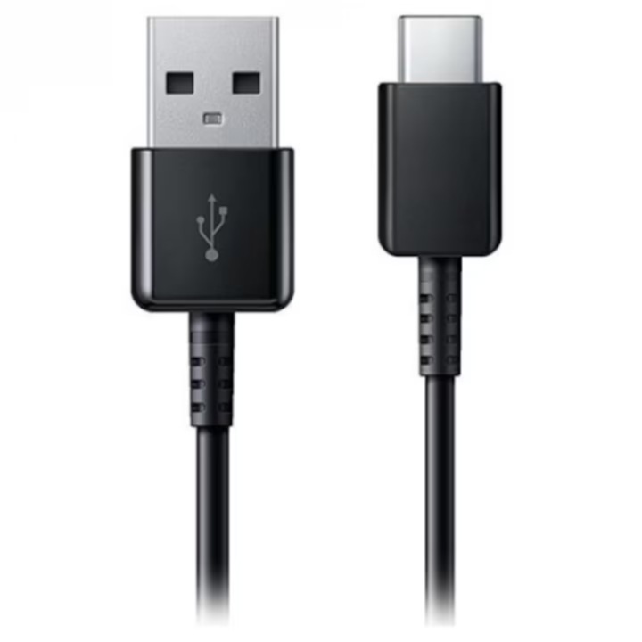Cablu Date si Incarcare OVIO® Incarcare Rapida 15W 2A USB Type-C 1.5M compatibil cu Samsung S8, S9, S10 Negru Bulk