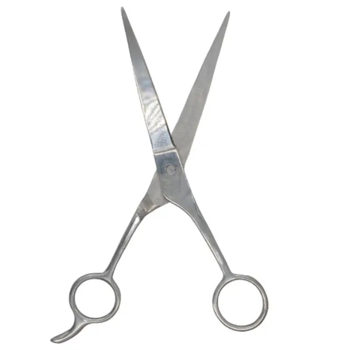 Foarfeca Profesionala de Tuns Par, 18 cm, Model Virgula, Otel Inoxidabil, Argintiu, 60 grame, Dalimag