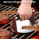 Presa hamburger, Omelivon® BS-P3, presa burger, din otel inoxidabil 304, cu manere din silicon rezistent la caldura, pentru gratar si gatit. Rezistenta la pata, usor de curatat, 14 cm, Negru