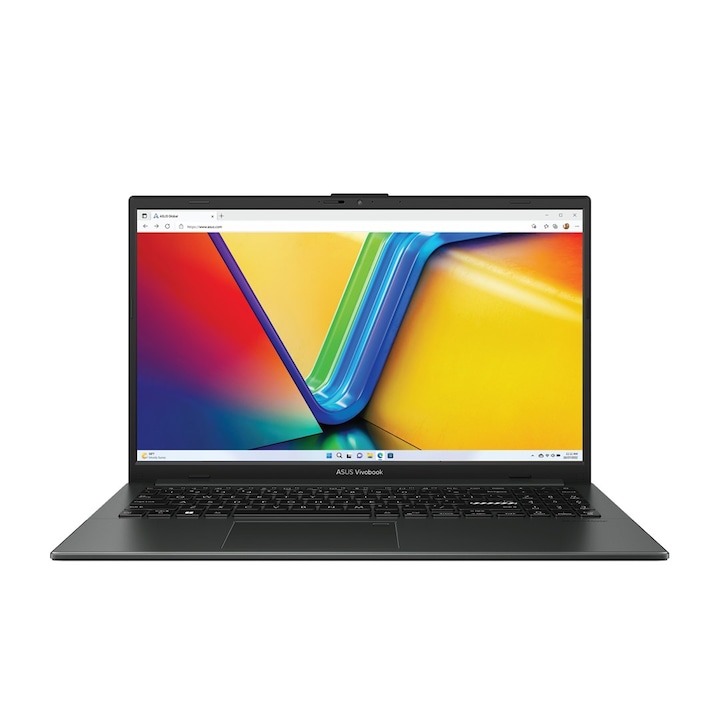Laptop ASUS Vivobook Go 15, 15.6" Full HD, AMD Ryzen™ 5 7520U pana la 4.3 GHz, 16 GB RAM LPDDR5, 512 SSD, AMD Radeon 610M, Windows 11 Home, Mixed Black 512 GB