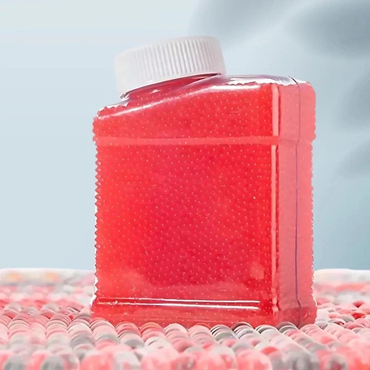 Bile Decorative din Hidrogel - Water Bomb Red - 50 000 de Bilute Biodegradabile, Expandabile in Apa, 7-8 mm, 250 gr, Potrivite pentru Decorarea Vazelor si a Bolurilor de Sticla