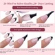 Capsule pentru unghii, AONYIYI, French manicure, 150 bucati, forma migdalata scurta model model cu varf ascutit