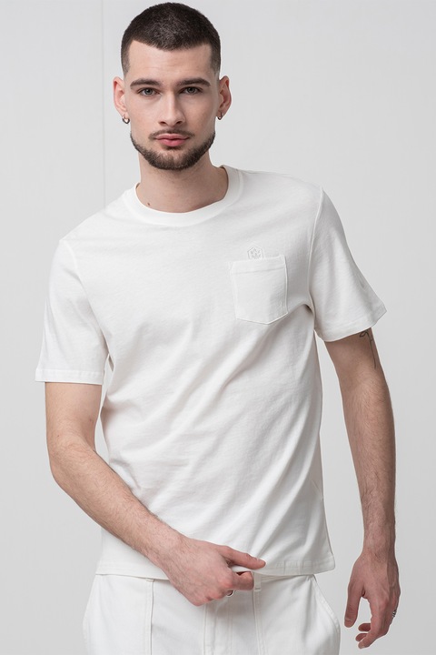 Lumberjack, Kerek nyakú póló mellzsebbel, Fehér