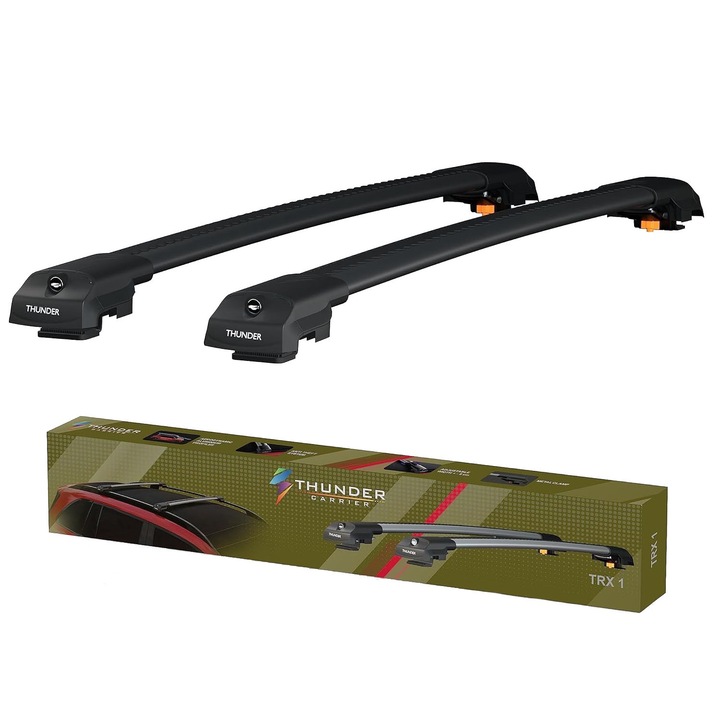 Комплект напречни греди за багажник тип Wingbar, TRX1-98-102, сребрист цвят, предназначен за MERCEDES-BENZ GL-CLASS (X166) 2013-2019