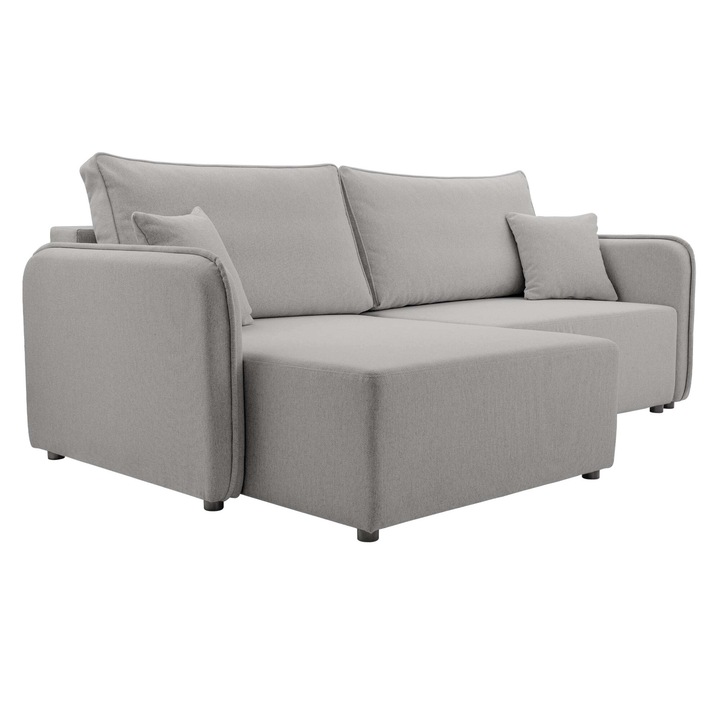 Coltar rabatabil Aniras Stanga, MIRJAN24, gri deschis, 147x227x93 cm