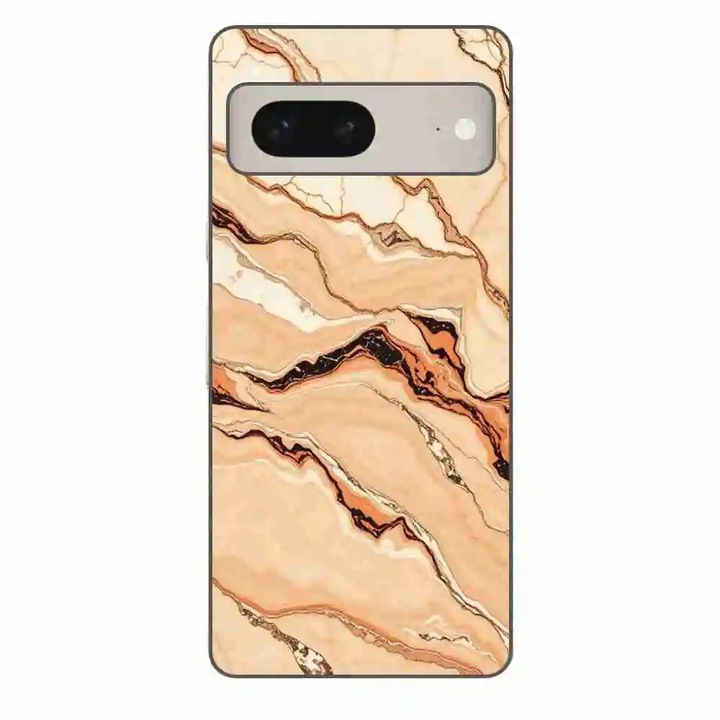 Husa compatibila cu Google Pixel 7 Silicon Gel Tpu Model Desert Stone Marble