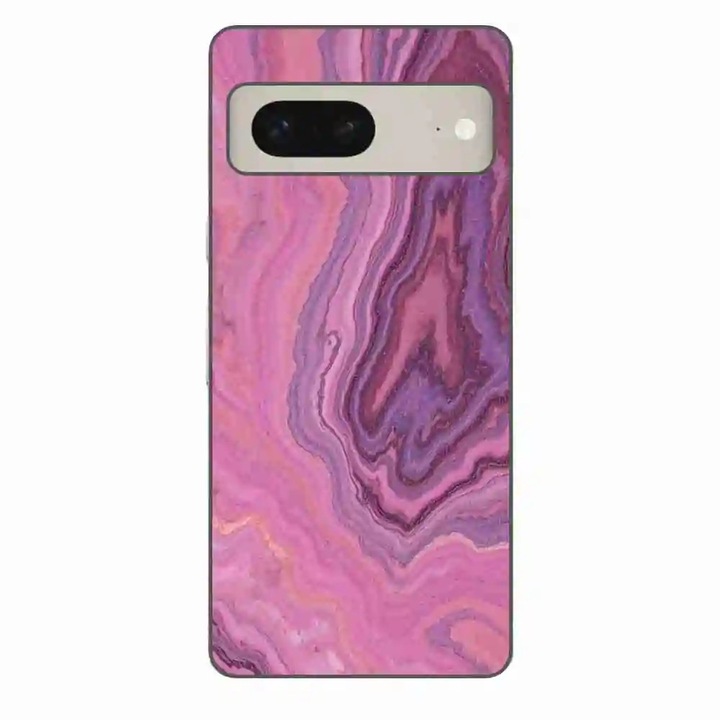 Husa compatibila cu Google Pixel 7 Silicon Gel Tpu Model Pink Quartz Marble