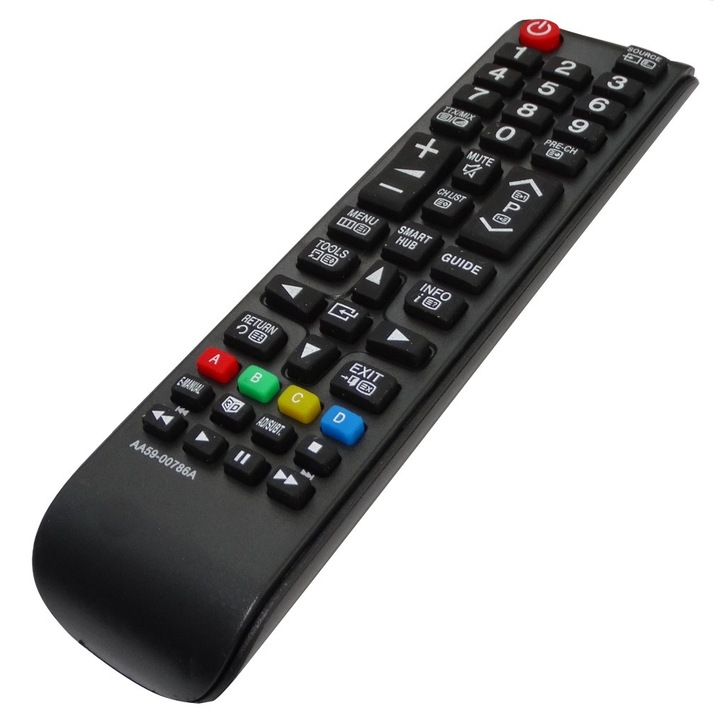 Дистанционно управление, съвместимо с SAMSUNG SMART TV LED, AA59-00786A, Parasource®, черно