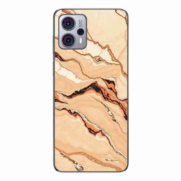 Husa compatibila cu Motorola Moto G13 Silicon Gel Tpu Model Desert Stone Marble