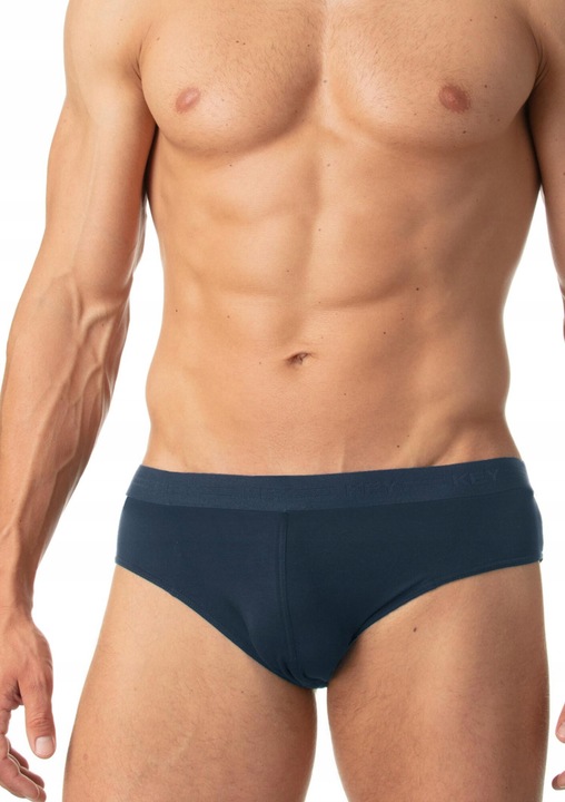 2 pár KEY férfi fehérnemű készlet, bambuszszálas, sötétkék, M INTL