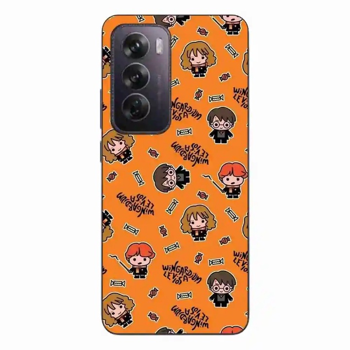 Husa compatibila cu Oppo Reno12 Pro Silicon Gel Tpu Model Harry Potter Wingardium Leviosa