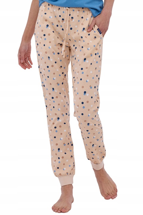 Pantaloni pijama dama 909/0, Cornette, Bumbac, Bej