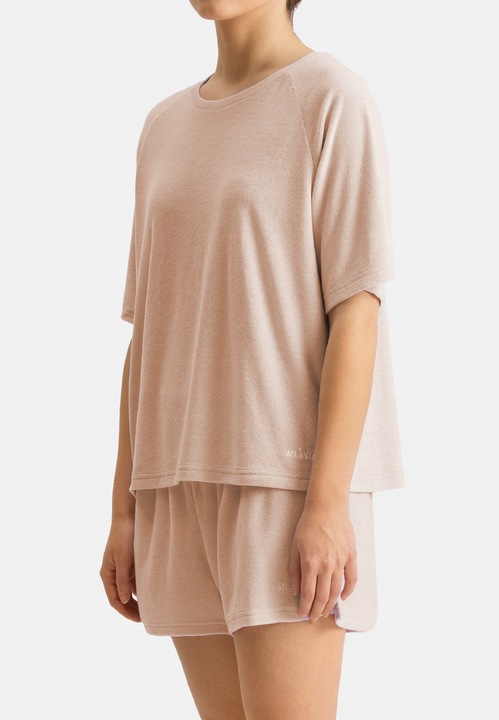 Trening femei Atlantic Terry HLP-473, bumbac/poliester, roz piersica, L INTL