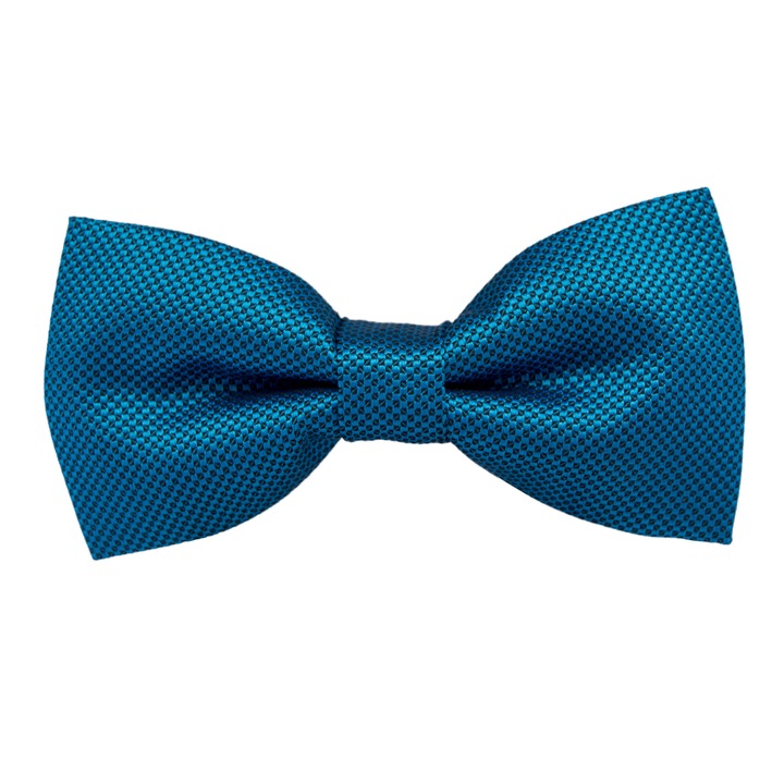 Класическа папийонка с копринен вид и фина текстура, Newtone, PP10, Shiny Turquoise, 12 x 6 cm