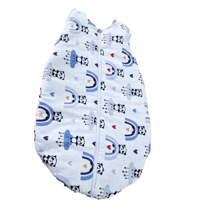 Sac de dormit, MCF, Plapuma cu fermoar pentru patut si gondola, 45x70 cm plan 0-9 luni, finet