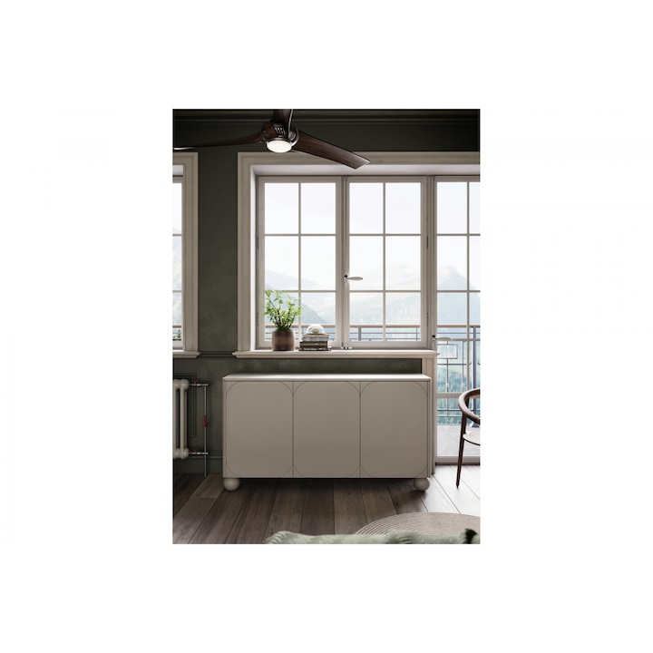 Comoda, Bogart, Sonatia II, 150 x 82 cm x 45 cm, Cu 3 usi, Cu 3 rafturi, Laminat, MDF, casmir