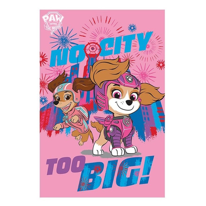 Поларено одеяло Paw Patrol City 100x150см