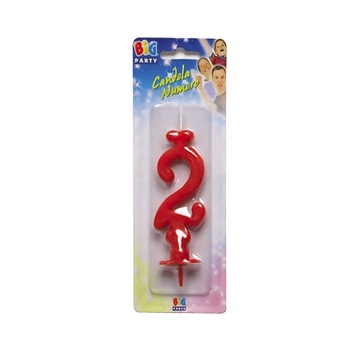 Lumanare Clasica, Maxi Rosu, Nr. 2, Big Party Lumanare Clasica, Maxi Rosu, Nr. 2, Big Party